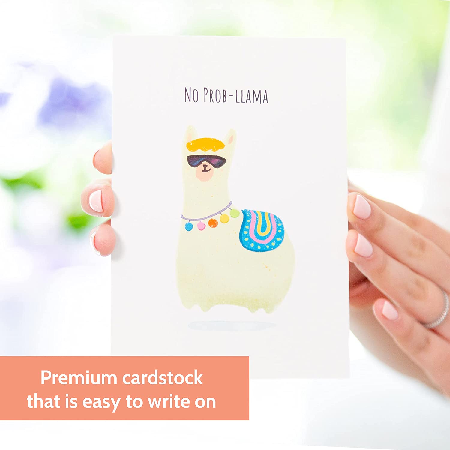 40 Funny Postcards Punny Puns - Bulk Thinking of You Postcard Pack for Friends, Family, Kids, Students, Teacher, and More - Say Hello, Thank You or I Miss You with Hilarious Animals and Food Cartoon Note Cards - Image 2